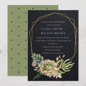 ZWART WOESTIJN VETBLAD CACTUS LOOF KOPPEL DOUCHE KAART (Voorkant / Achterkant)