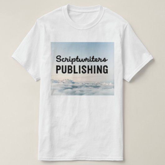 Zwart-wolk T-shirt voor Scriptwriters (Design voorkant)