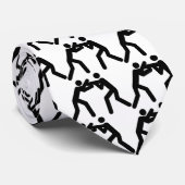 zwart worstelsportpictogram stropdas (Opgerold)