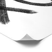 Zwart XO Poster (Hoek)