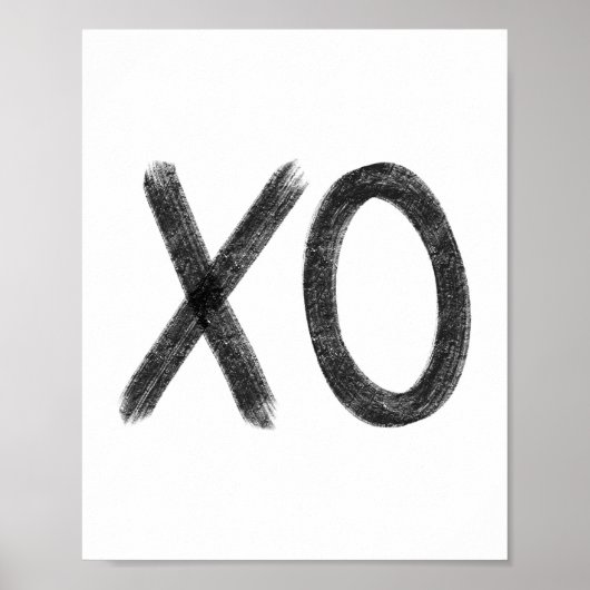 Zwart XO Poster (Voorkant)