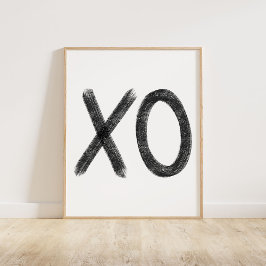 Zwart XO Poster