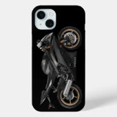 Zwart Yamaha Yzf -R6 motorfiets Case-Mate iPhone Case (Achterkant)