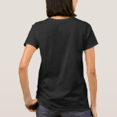 Zwart Yinyang Symbool Chinees Tekstpatroon T-shirt (Achterkant)