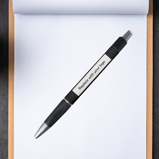 Zwart zakelijk bedrijf logo pen