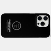 Zwart Zakelijk Branding Modern Eenvoudig Promotion Case-Mate iPhone Case (Achterkant (horizontaal))