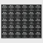 Zwart | Zakelijk | Kerst Inpakpapier (Vlak)