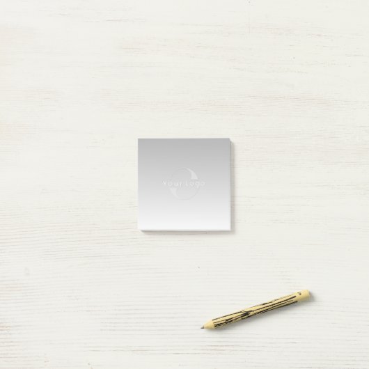 Zwart Zakelijk logo Bedrijf Promotionele Custom Post-it® Notes (Op bureau)