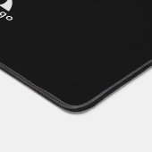 Zwart Zakelijk logo Bedrijfmerk Minimal Simple Bureaumat (Hoek)