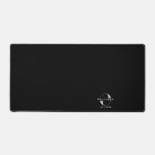 Zwart Zakelijk logo Bedrijfmerk Minimal Simple Bureaumat (Voorkant)