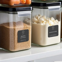 Zwart Zakelijk Logo Keuken Pantry Voedsel Opslag