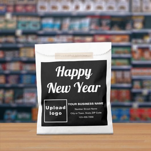 Zwart Zakelijk Merk, Nieuwjaar Paper Bag Bedankzakje