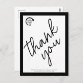 Zwart Zakelijk Modern Bedrijfslogo Op Maat Briefkaart (Voorkant / Achterkant)