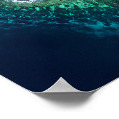 Zwart Zand Vulkanisch Eiland Satelliet Beeld Poster (Hoek)
