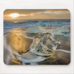 Zwart Zandstrand Jokulsarlon Zuid-IJsland Muismat