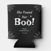 Zwart Ze vond haar Boo Halloween Bruidsdouche  Blikjeskoeler (Achterkant)