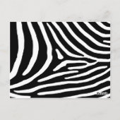 Zwart Zebra Stripes Tafelnummer (Achterkant)