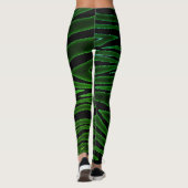 ZWART ZEBRAPATROON LEGGINGS (Achterkant)