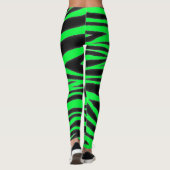 ZWART ZEBRAPATROON LEGGINGS (Achterkant)