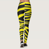 ZWART ZEBRAPATROON LEGGINGS (Achterkant)
