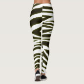 ZWART ZEBRAPATROON LEGGINGS (Achterkant)