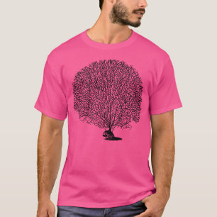 Zwart Zee Fan Coral T-shirt