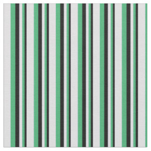 Zwart, Zee groen en lavender gekleurd patroon Stof