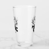 Zwart Zee schildpad Silhouette Side Uitzicht Glas (Links)