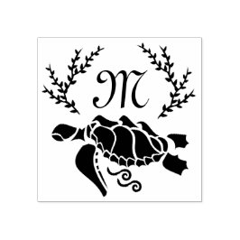 Zwart Zee schildpad Silhouette Side Uitzicht Rubberstempel