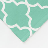 Zwart-zeebrasem Quatrefoil | Fleece Blanket Deken (Hoek)
