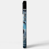 Zwart zeilt in stormachtige Zeeen Case-Mate iPhone Case (Achterkant / Links)