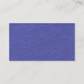 Zwart zijband - Blauw papier Visitekaartje (Achterkant)