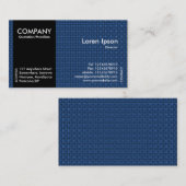 Zwart zijband - Blauw textiel Visitekaartje (Voorkant / Achterkant)