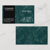 Zwart zijband - donkergroen petaal geborsteld uite visitekaartje (Voorkant / Achterkant)