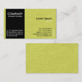 Zwart zijband - geel papier visitekaartje (Voorkant / Achterkant)