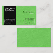 Zwart zijband - Groenpapiertextuur Visitekaartje (Voorkant / Achterkant)