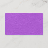 Zwart zijband - Paarse papiertextuur Visitekaartje (Achterkant)