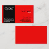 Zwart zijband - Rood (FF0000) Visitekaartje (Voorkant / Achterkant)