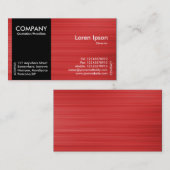 Zwart zijband - Rood geborsteld II Tex Visitekaartje (Voorkant / Achterkant)