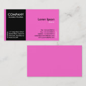 Zwart zijband - Roze (FF66CC) Visitekaartje (Voorkant / Achterkant)