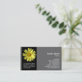 Zwart zijband ventilator - Gele maaltijd - Grijs Visitekaartje (Staand voorkant)