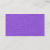 Zwart zijband - Violet Paper-textuur Visitekaartje (Achterkant)