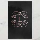 zwart zijden roze gouden service- en prijzenfolder (Achterkant)