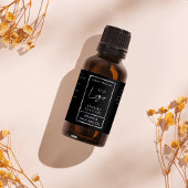 Zwart Zilver 1 OZ 30ml Flesje Huidverzorging Water Labels