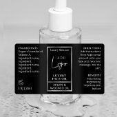 Zwart Zilver 1 OZ 30ml Flesje Huidverzorging Water Labels