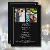 Zwart Zilver 25e bruiloft Jubileum Toen En Nu Kaart