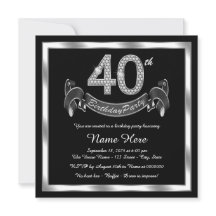 Zwart Zilver 40ste Verjaardagsfeest