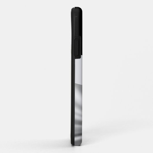 Zwart & zilver aanpasbaar Case-Mate iPhone case (Achterkant/rechts)