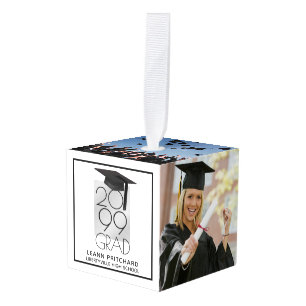 Zwart & Zilver AFSTUDEERDER 5-Foto Keepsake Decoratie