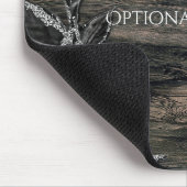 Zwart & zilver bladeren donkere elegantie glamour muismat (Hoek)